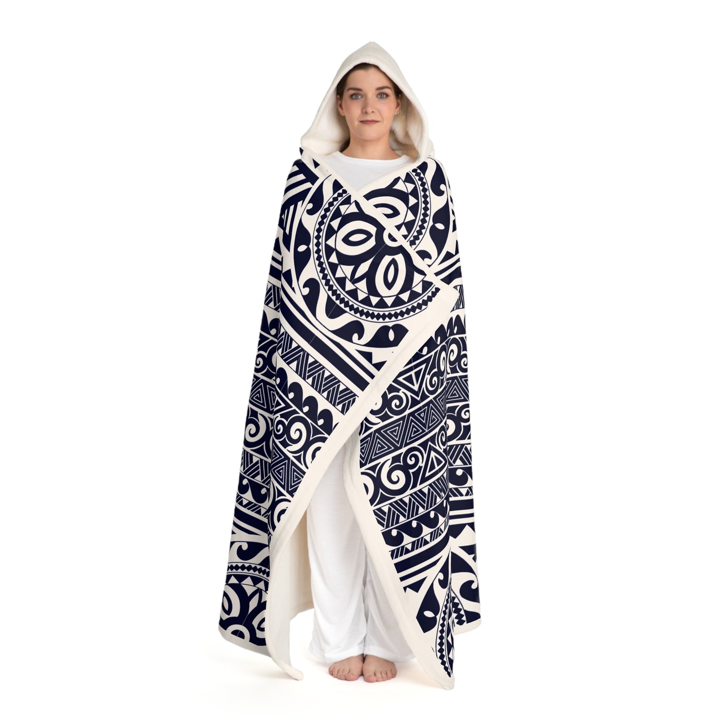 Manatua Hooded Sherpa Fleece Blanket